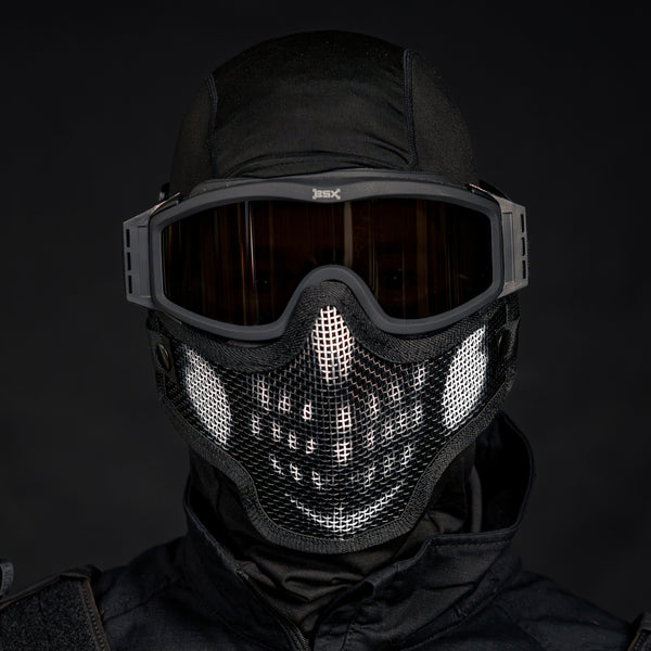 BSX Ranger SKULL Mesh Mask - Black