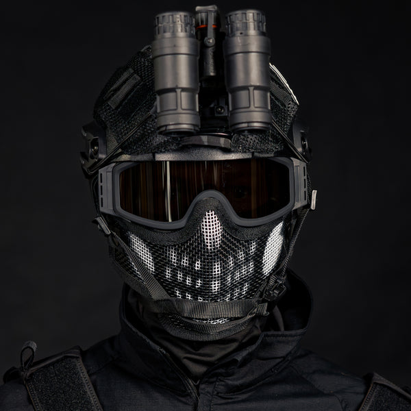 BSX Ranger SKULL Mesh Mask - Black
