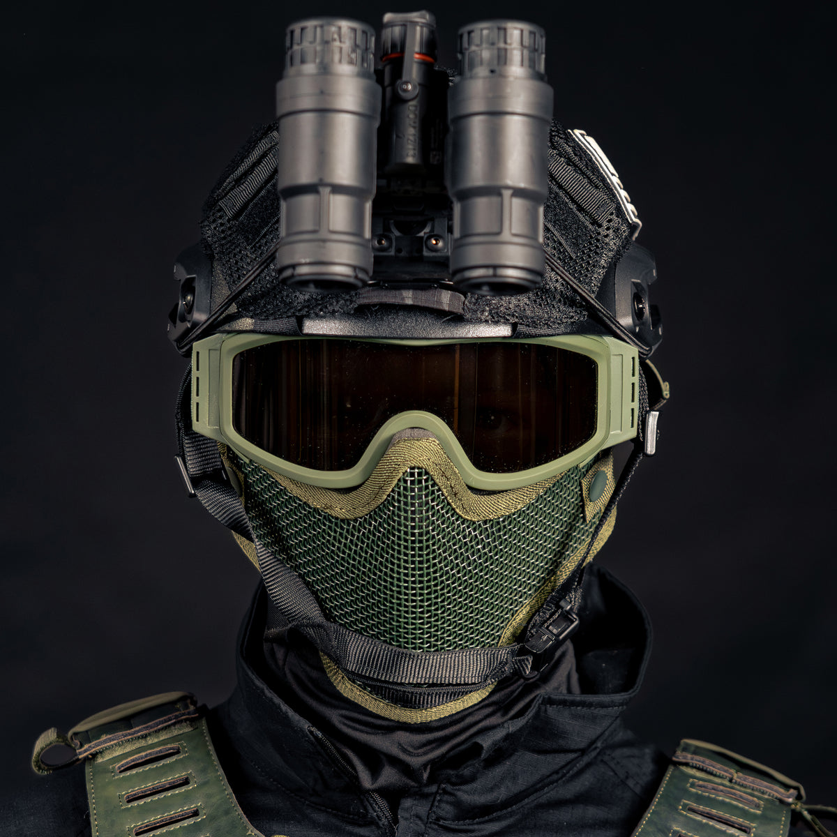 BSX Ranger Mesh Mask - OD Green