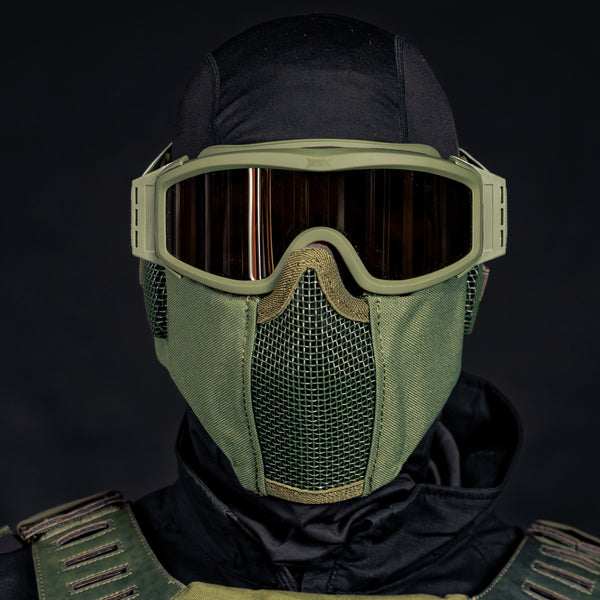 BSX Shield Mesh Mask - OD Green