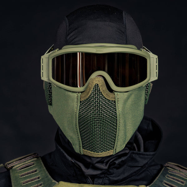 BSX Shield Mesh Mask - OD Green
