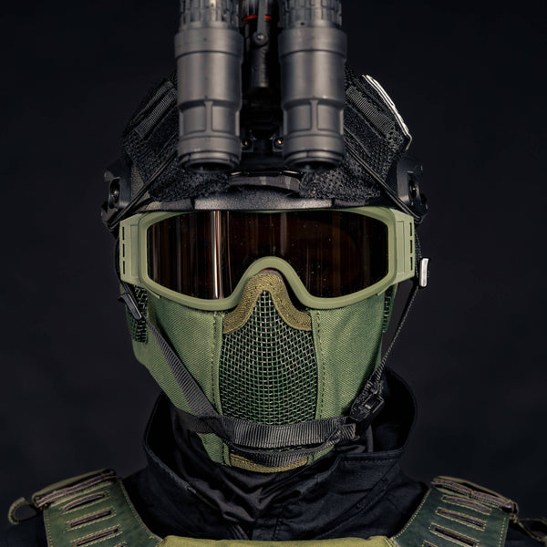 BSX Shield Mesh Mask - OD Green