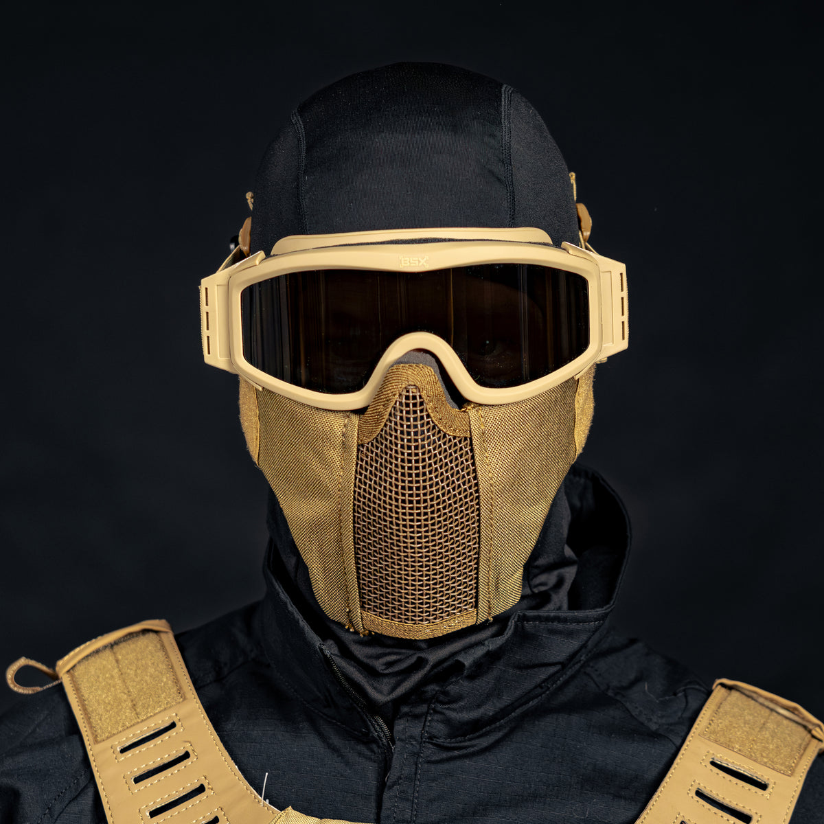 BSX Shield Mesh Mask - Tan