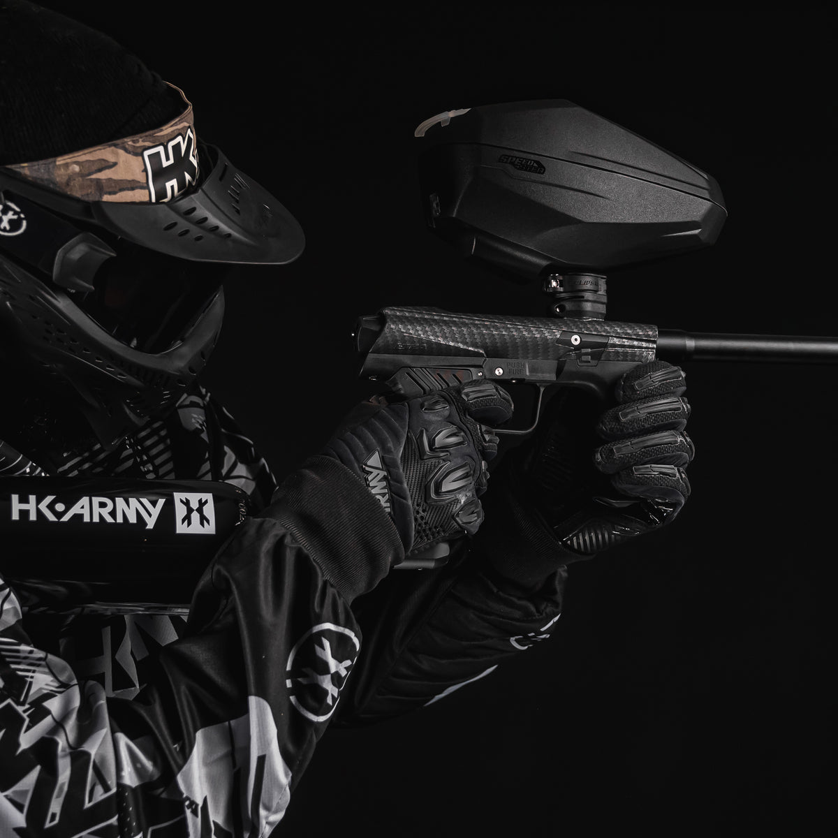 HK EMEK Marker Package "Carbon Fiber" with Speedster Loader and 48ci HPA Tank