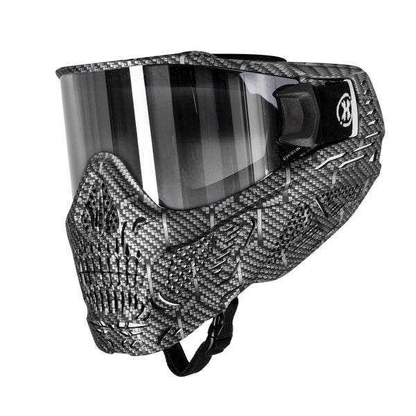 HSTL® Skull Goggle Machine Silver w/ Chrome Lens