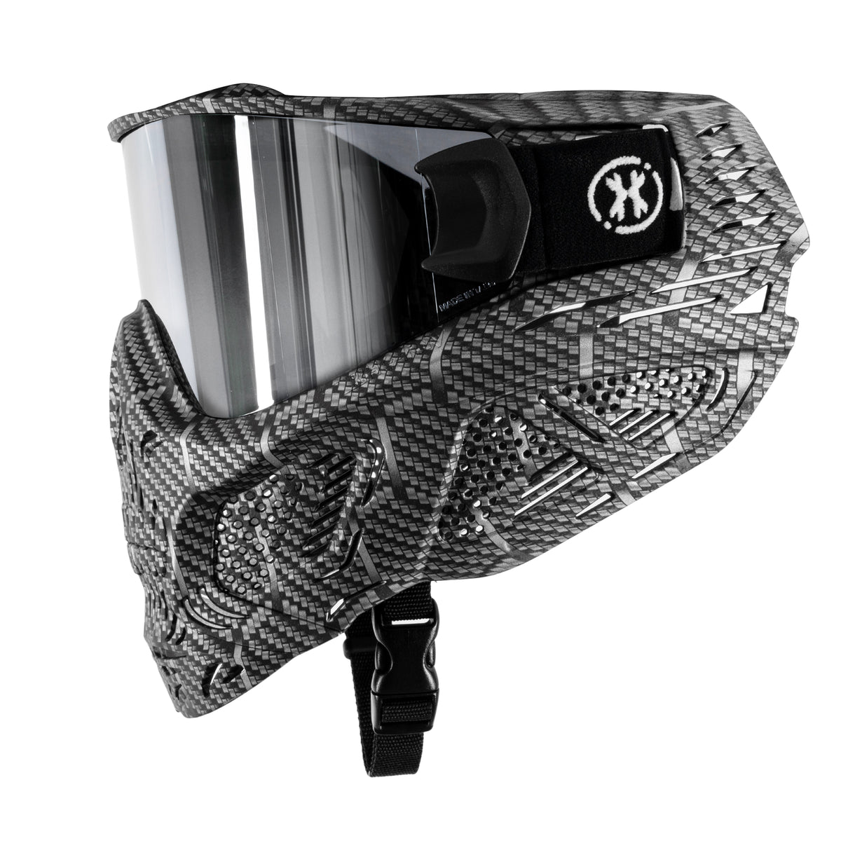 HSTL® Skull Goggle Machine Silver w/ Chrome Lens | HK Army