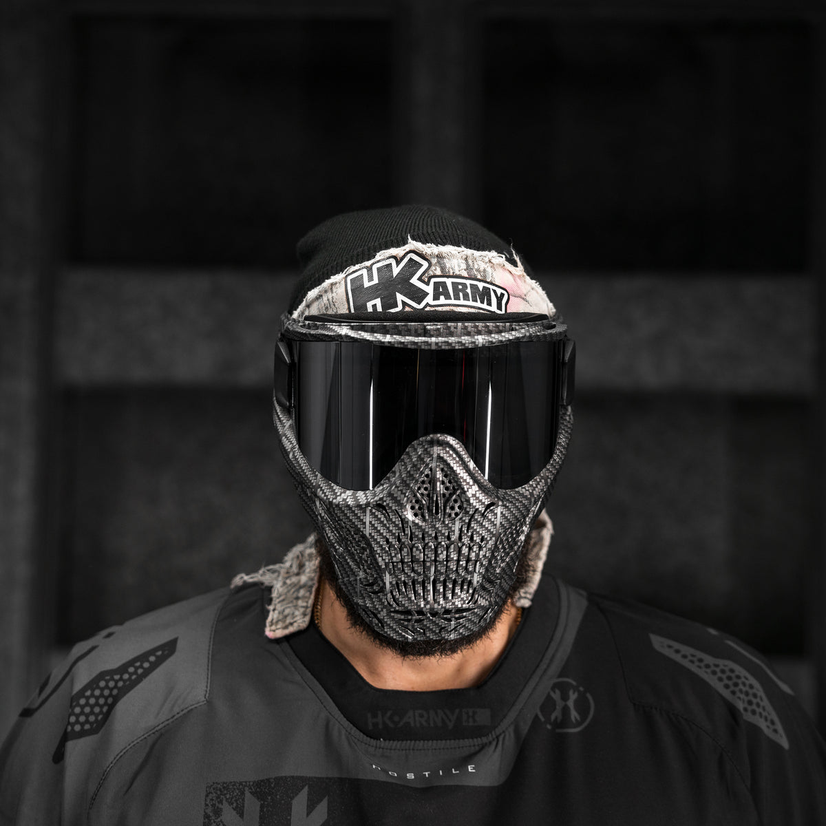 HSTL® Skull Goggle Machine Silver w/ Chrome Lens | HK Army