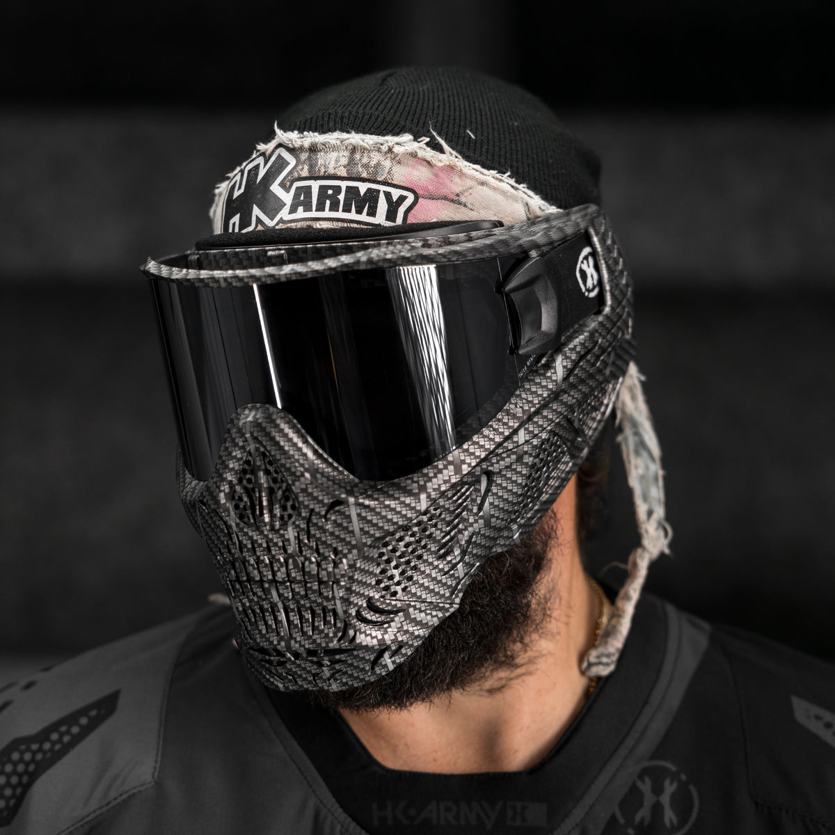HSTL® Skull Goggle Machine Silver w/ Chrome Lens | HK Army