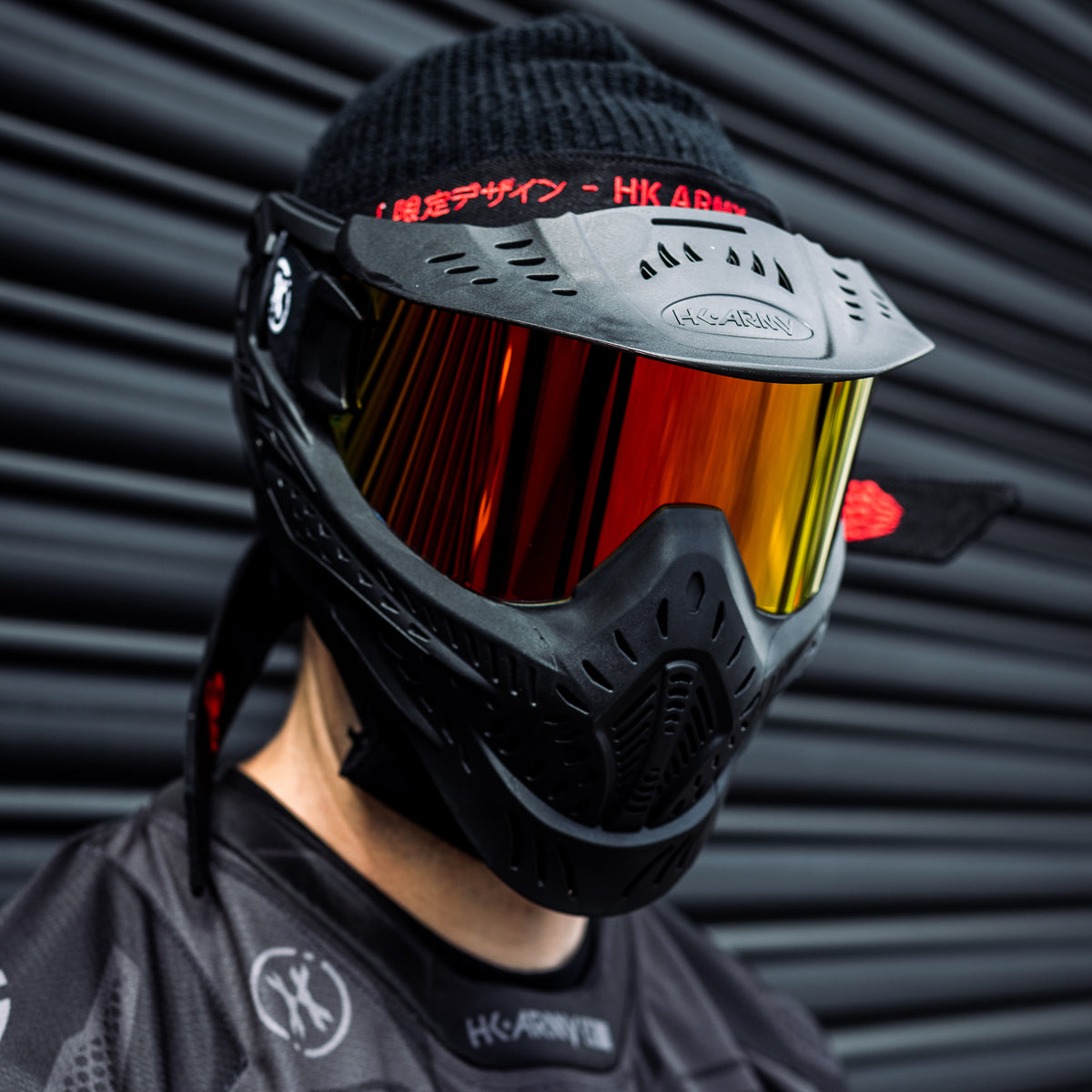 paintball goggle HK Army HSTL Black Paintball Mask with Fire Thermal Lens (77100104)
