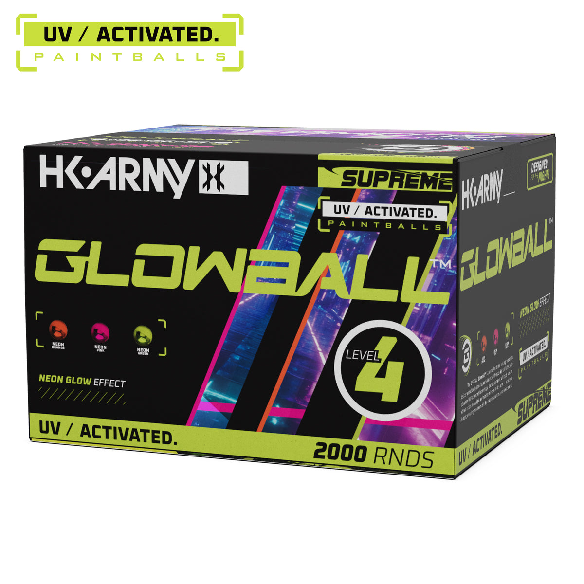 HK Army UV-Activated Glowball™ Paintballs - 2000RDS