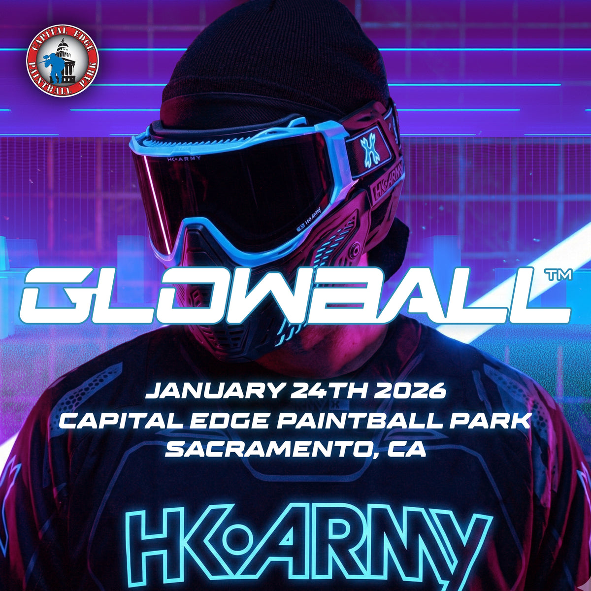 Glowball™️- January 24th - Capital Edge Paintball Park in Sacramento, CA