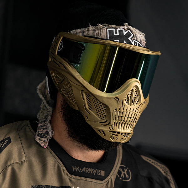 HSTL® Skull Goggle Metallic Gold w/ Gold Lens