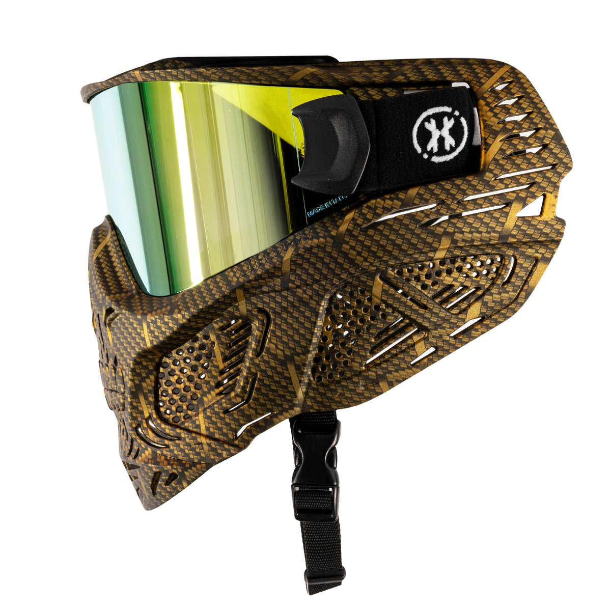 HSTL® Skull Goggle Machine Gold w/ Gold Lens | HK Army