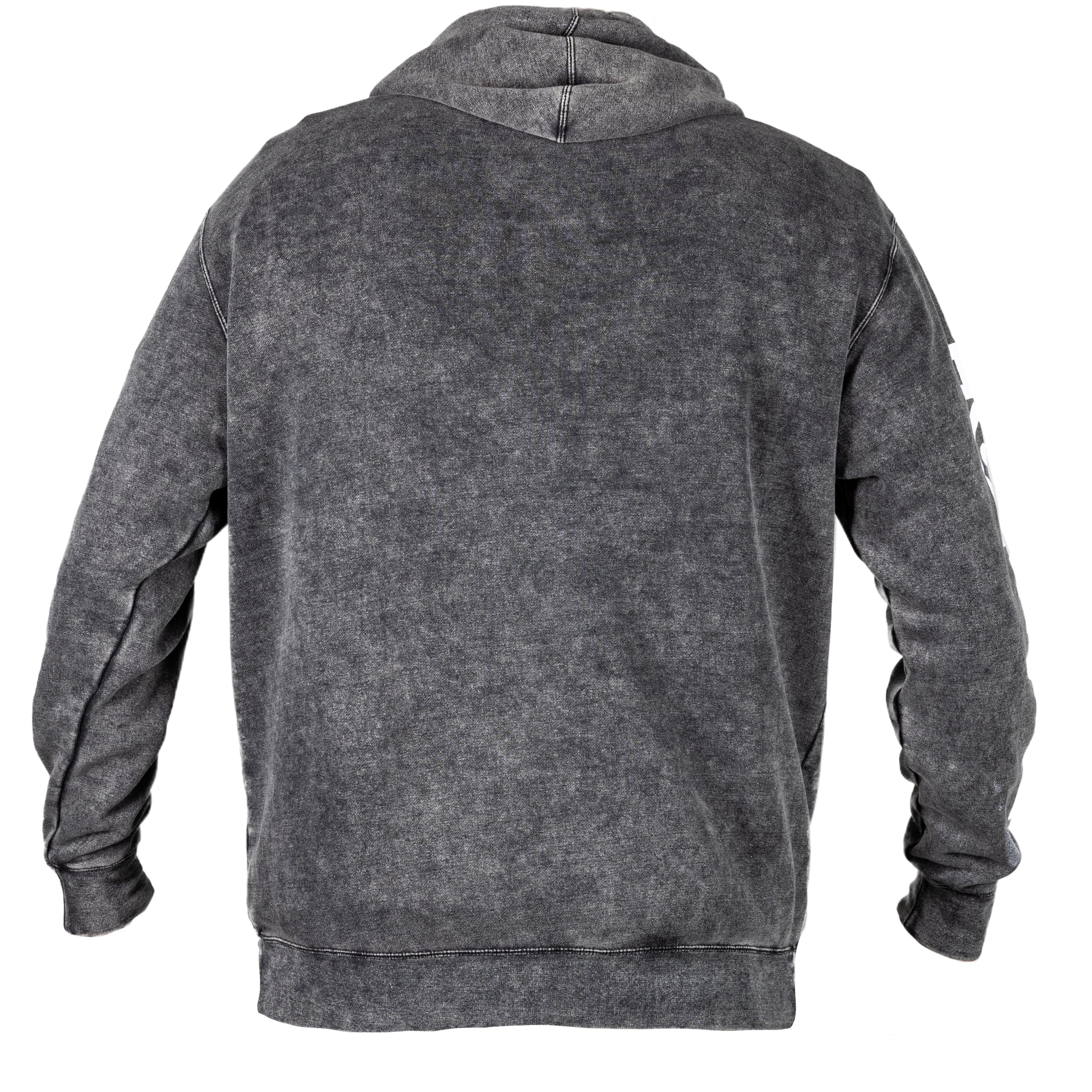 Split Hoodie - Acid Wash - White | HK Army