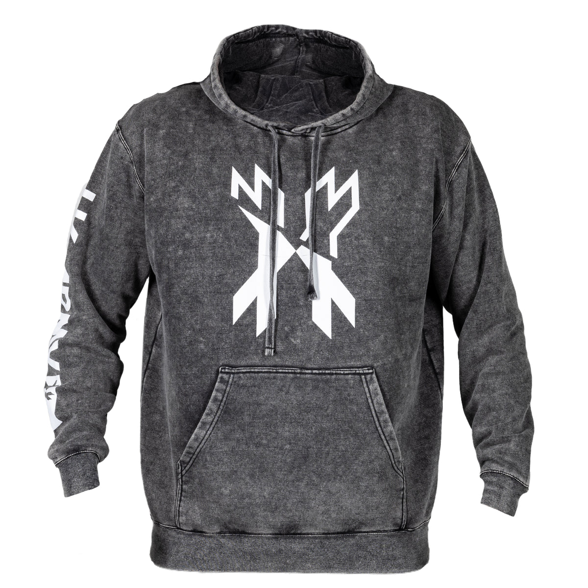 Split Hoodie - Acid Wash - White | HK Army