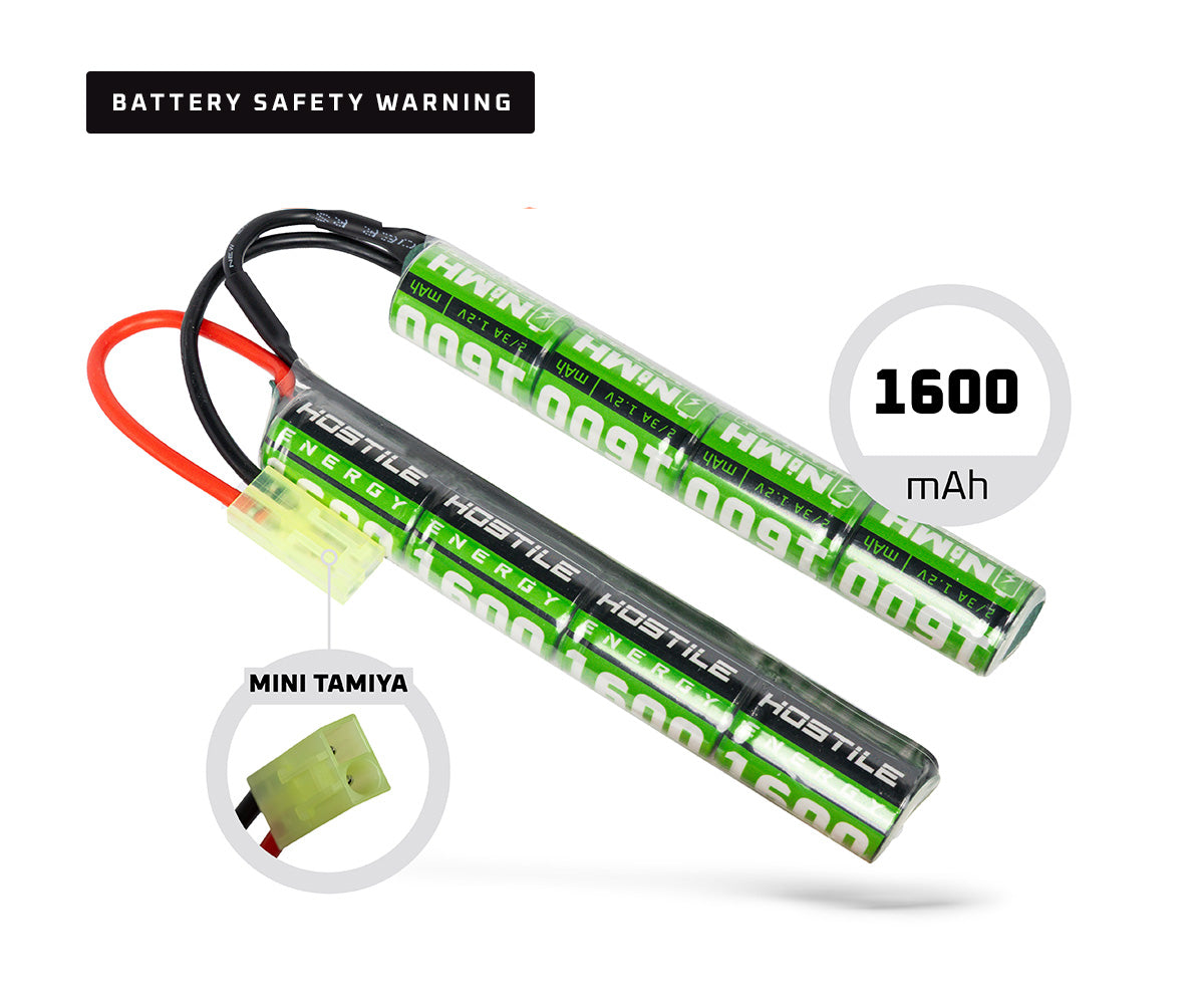 Hostile ENERGY - NiMH Battery 9.6V 1600mAh Split