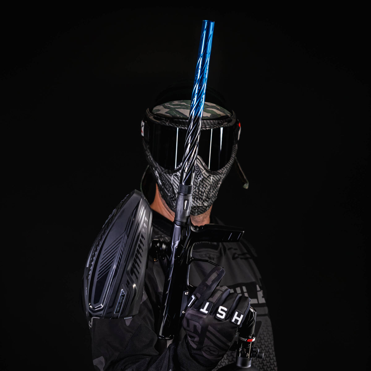 LAZR Elite Orbit Barrel Kit - 15" Black/Blue Fade - Black Inserts - Cocker Threads