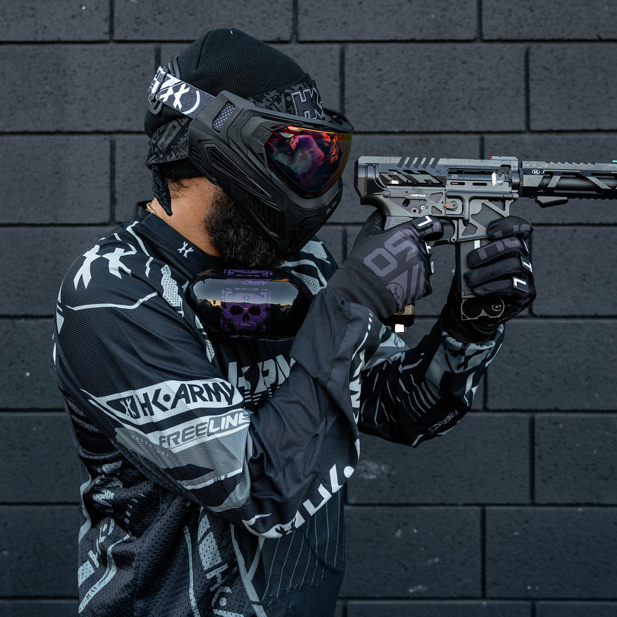 36ci / 4500psi Extra Lite Carbon Fiber Tank - Standard Reg - Doom Black/Purple