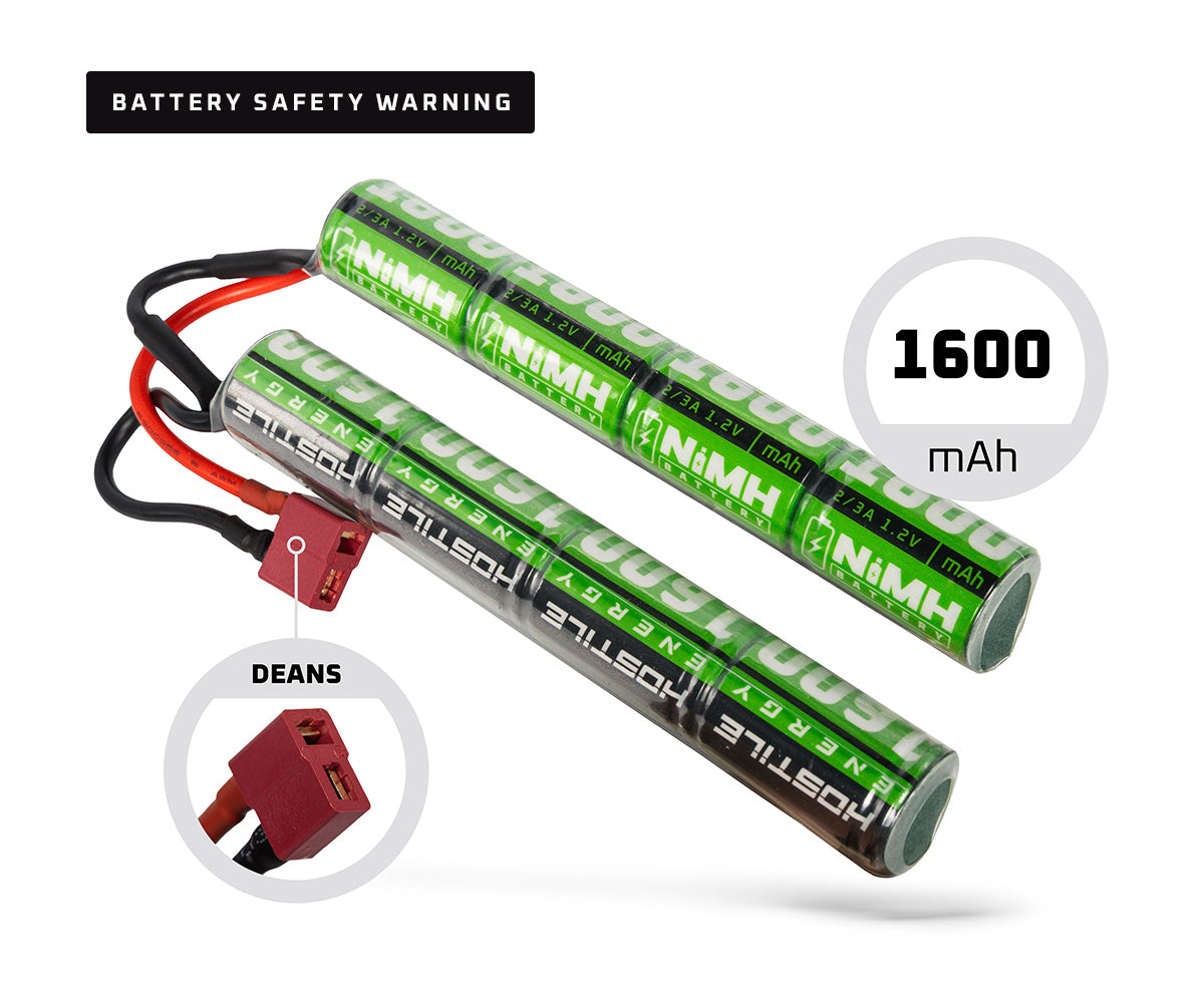 Hostile ENERGY - NiMH Battery 9.6V 1600mAh Split (Dean Connector)