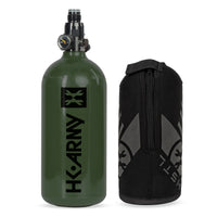 Olive 48ci/3000psi Aluminum HPA Tank w/ Neoprene Padded Cover