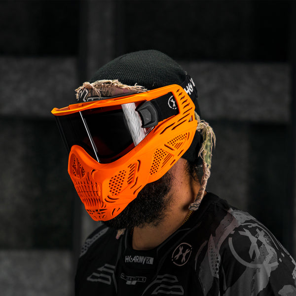 HSTL® Glowball™ Skull Goggle Neon Orange w/ Smoke Lens