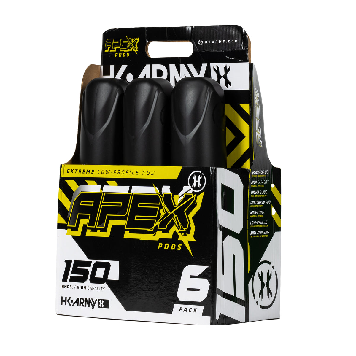 Apex 150 Round Pod 6-Pack - Black