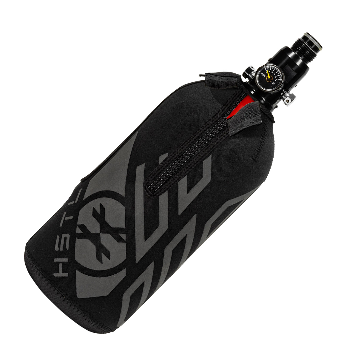 Red 48ci/3000psi Aluminum HPA Tank w/ Neoprene Padded Cover