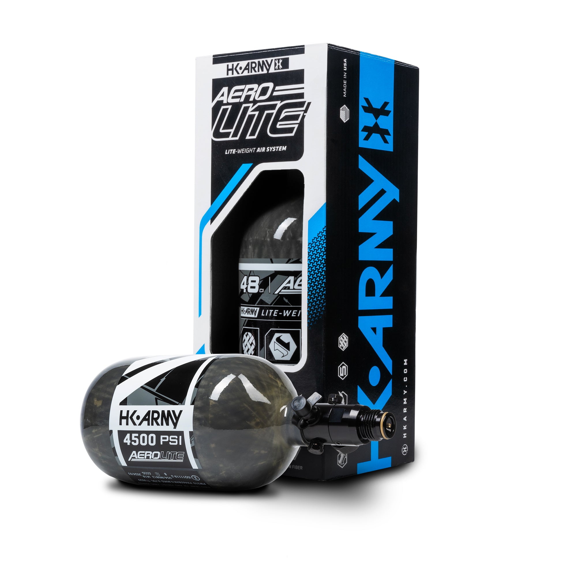 AeroLite Carbon Fiber Tank - 48ci / 4500psi - Smoke | HK Army