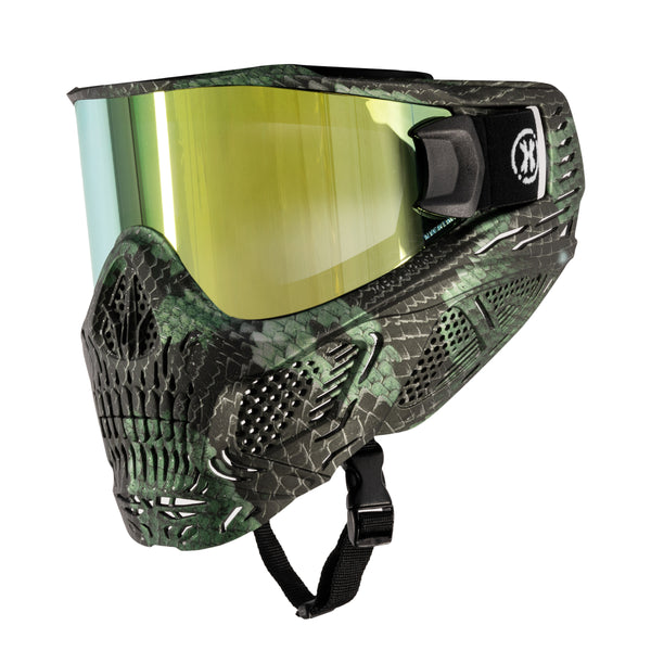 HSTL® Skull Goggle Snake Green w/ Gold Lens