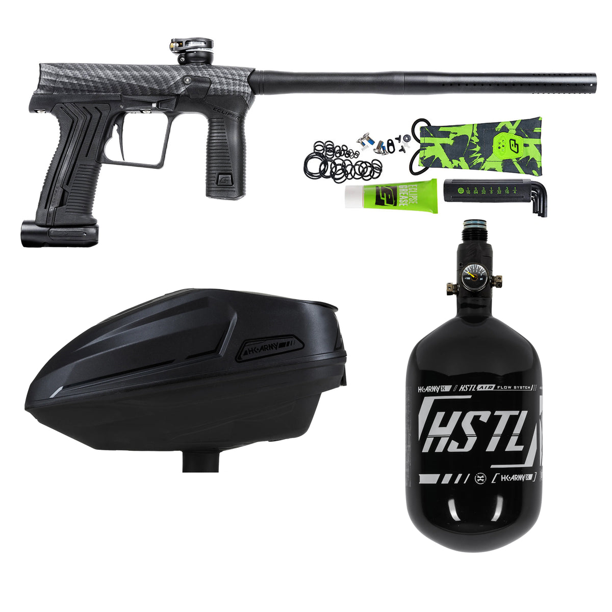 HK ETHA3 Package "Fracture Turquoise" with Sonic Loader and HSTL® 68ci/4500 Tank