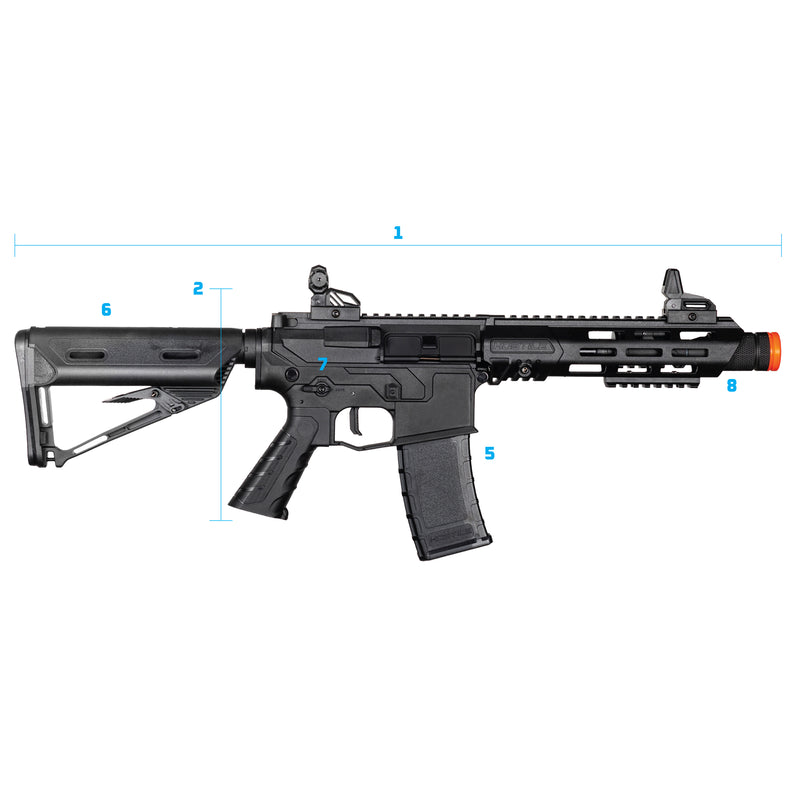 Hostile AEG Kit - RAZE CARBINE + Battery/Charger - Technical Specifications