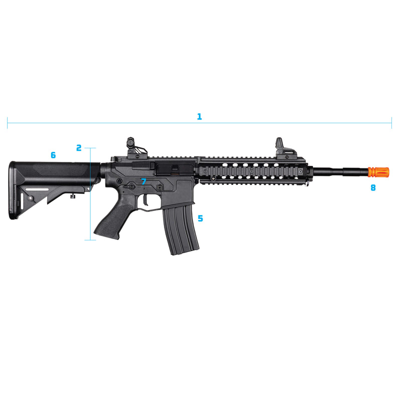 Hostile AEG - FUZE-L High Velocity Rifle - Black - Technical Specifications