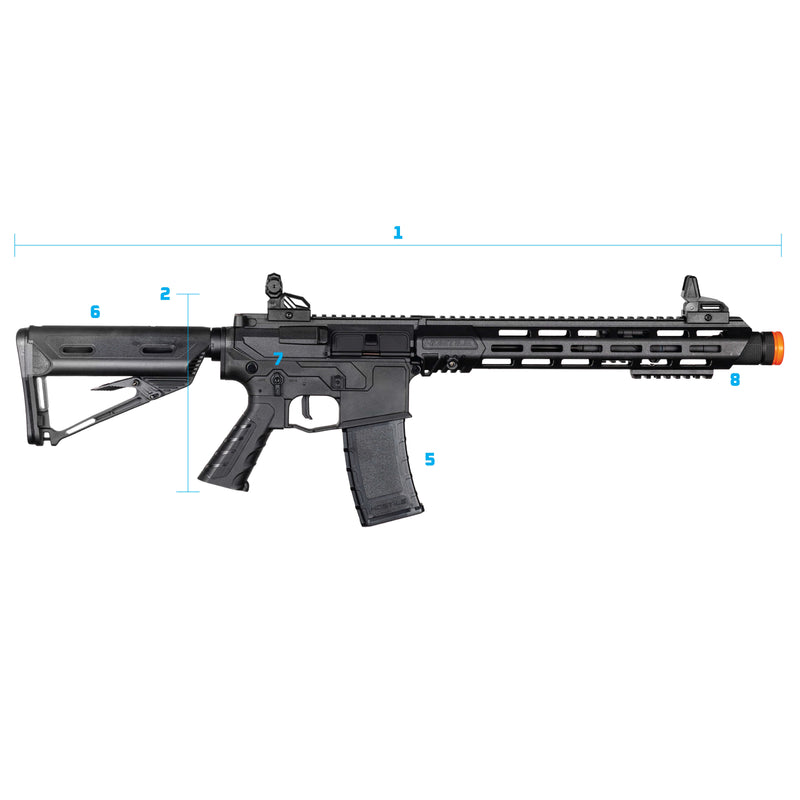 Hostile AEG Kit - RAZE EXT High Velocity + Battery/Charger - Technical Specifications