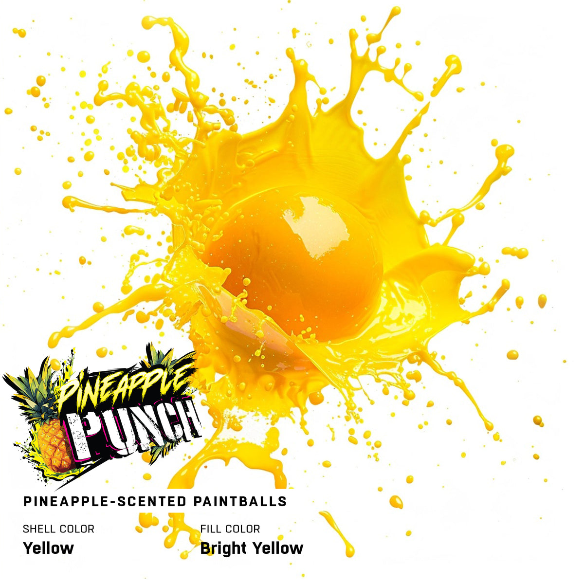 500rd Scented Paintballs - Pineapple Punch