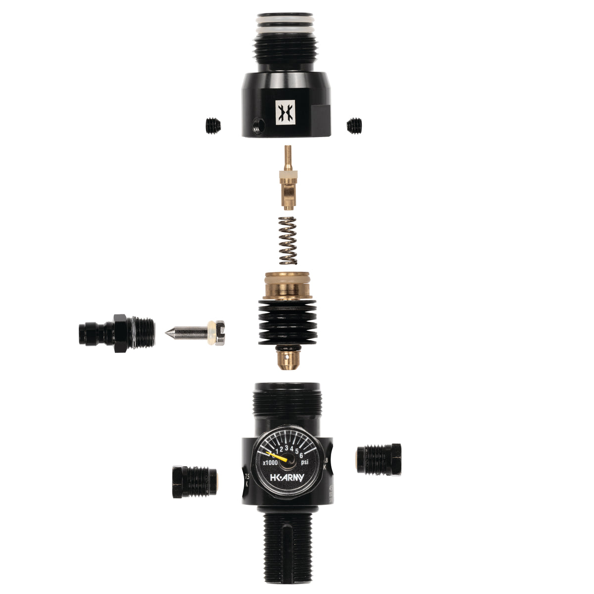 15ci / 4500psi Aluminum Compressed Air Tank - Black