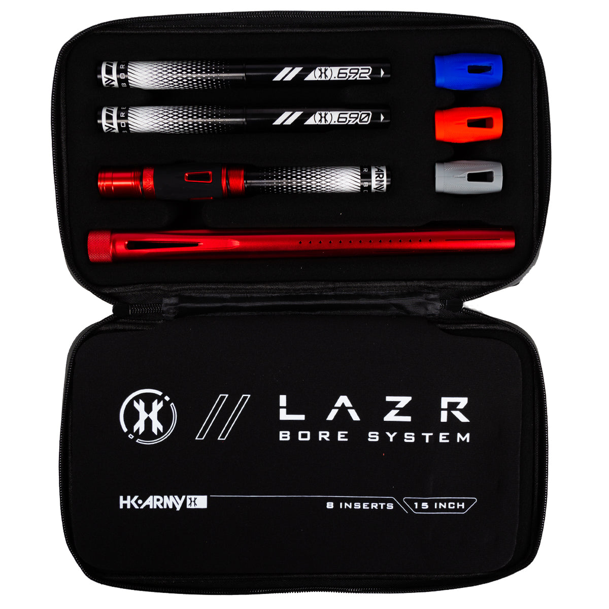Kit De Canons Filetés Autococker HK Army LAZR - Inserts Noirs Et Rouge Kit De Canons Filetés Autococker HK Army LAZR - Inserts Noirs Et Rouge