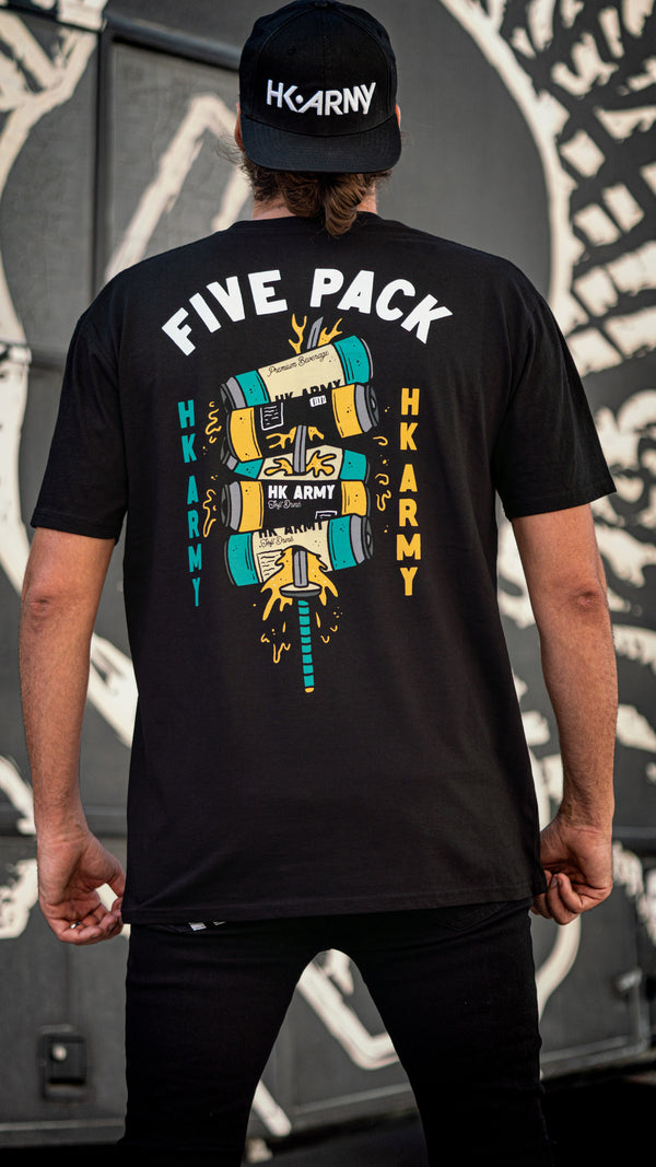 Five Pack - T-Shirt - Black