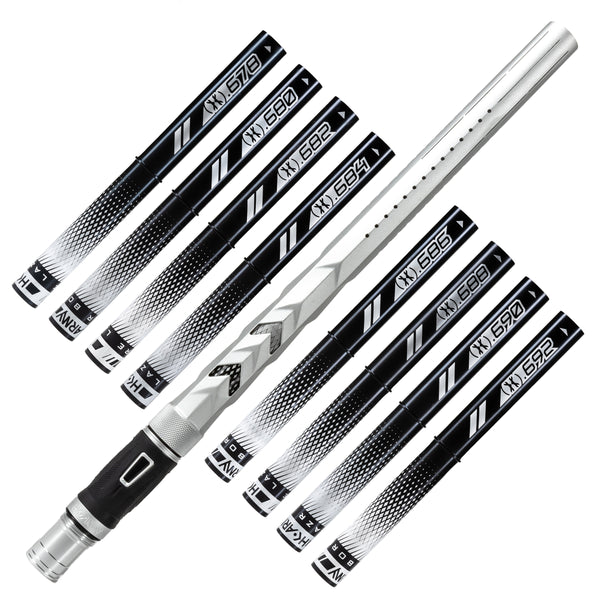 LAZR Elite Fossil Barrel Kit - 15" Dust Silver - Black Inserts - Cocker Threads