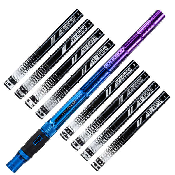 LAZR Elite Fractal Barrel Kit - 15" Blue/Purple Black Inserts - Cocker Threads