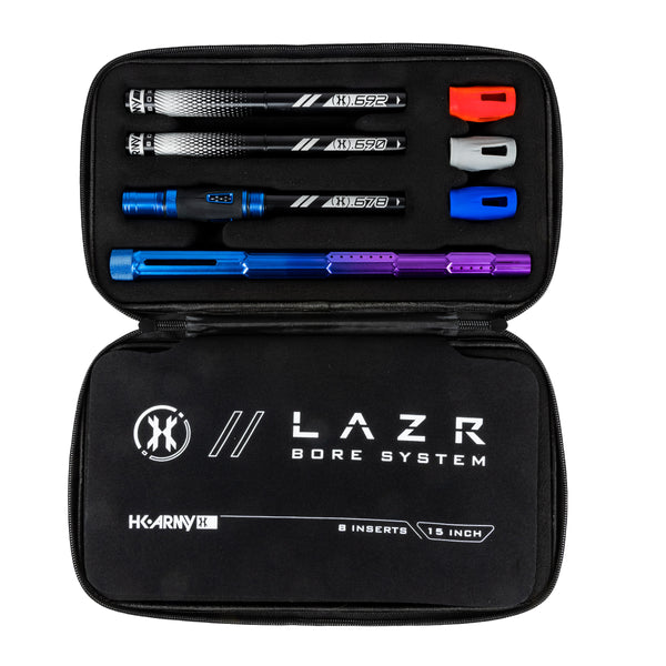 LAZR Elite Fractal Barrel Kit - 15" Blue/Purple Black Inserts - Cocker Threads