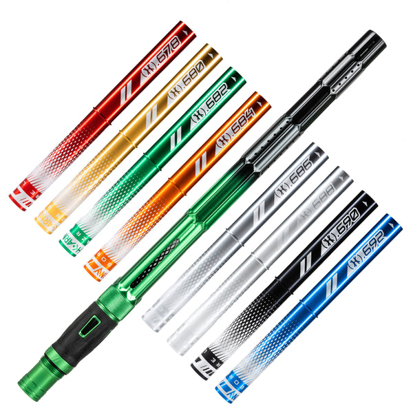 LAZR Elite Fractal Barrel Kit - 15" Green/Black Colored Inserts - Cocker Threads