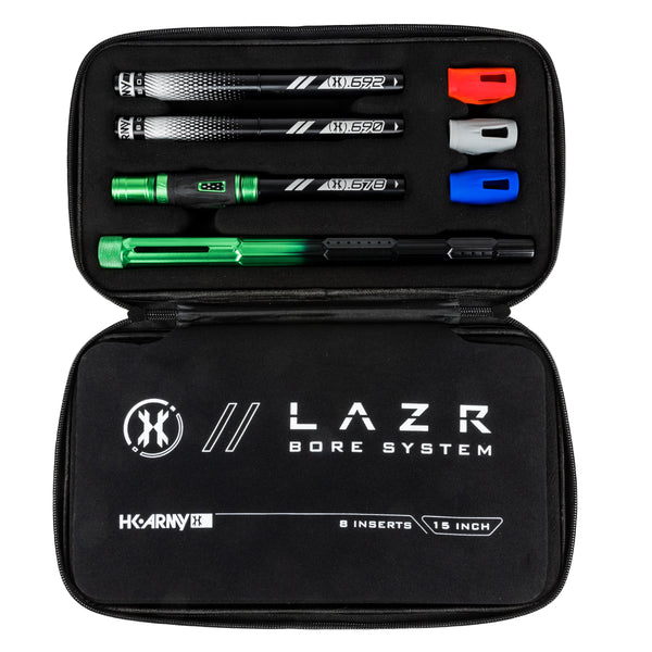 LAZR Elite Fractal Barrel Kit - 15" Green/Black Black Inserts - Cocker Threads