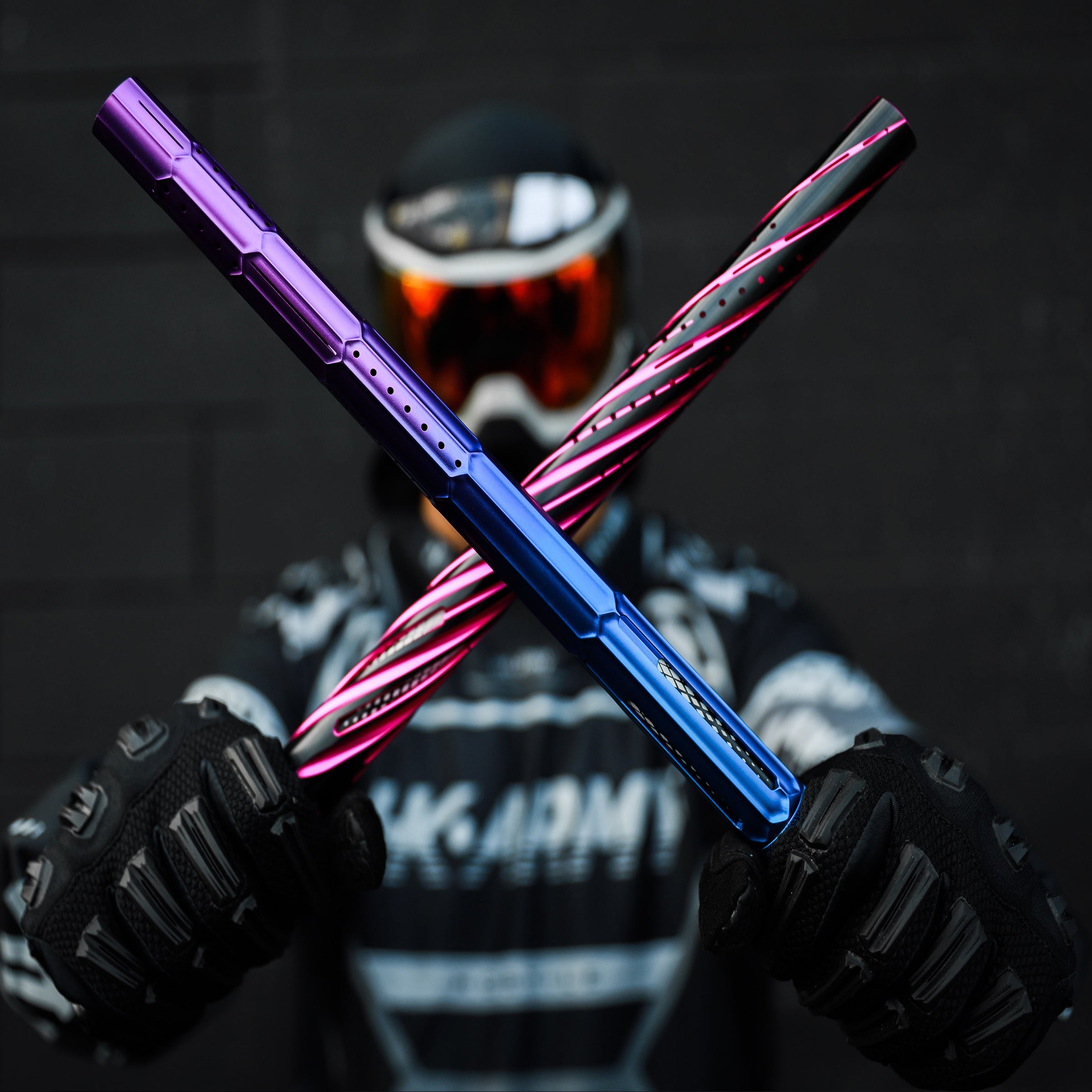 LAZR Elite Fractal Barrel Tip - Blue/Purple Fade | HK Army