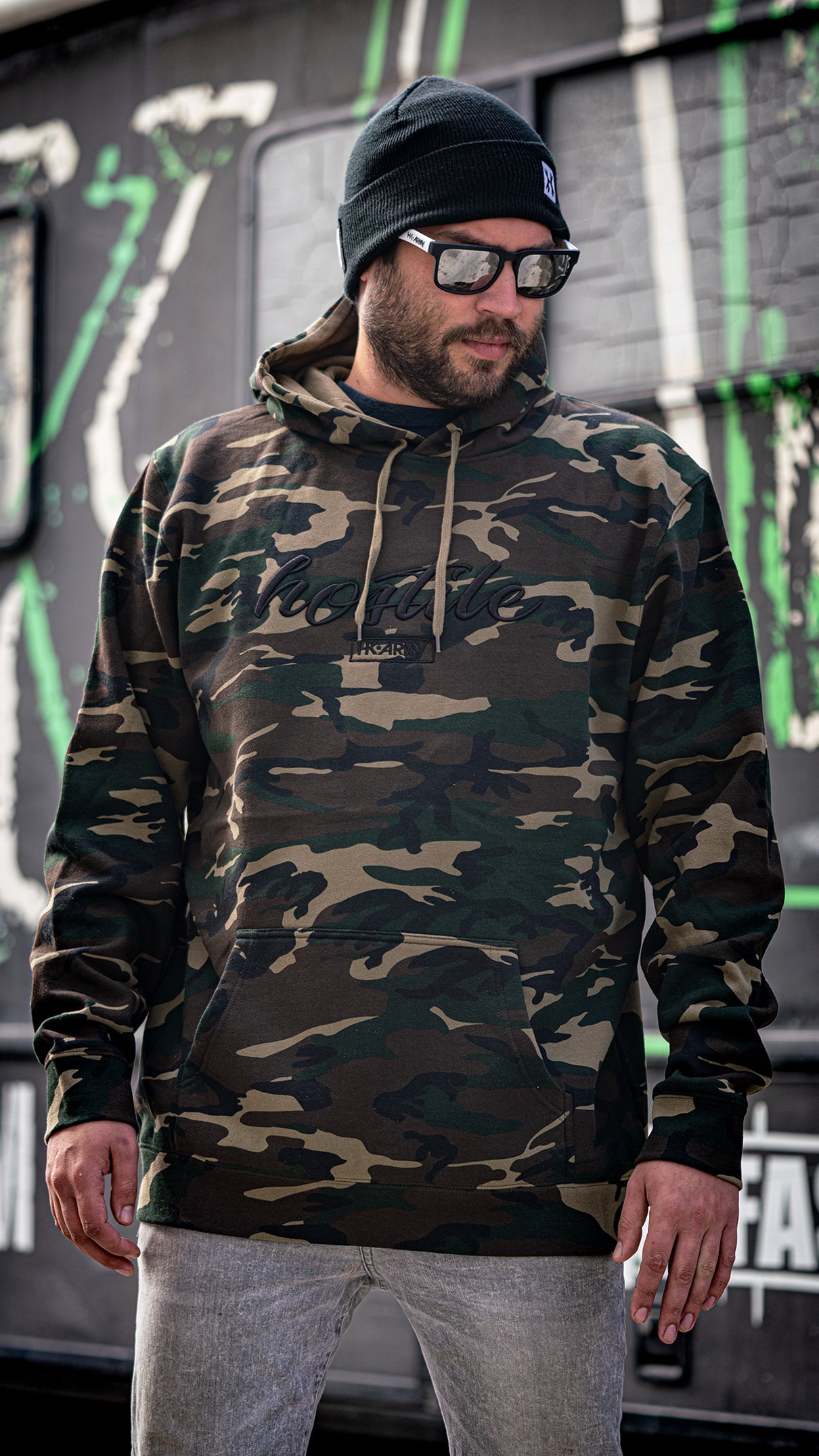 Gild - Camo - Pullover Hoodie Large