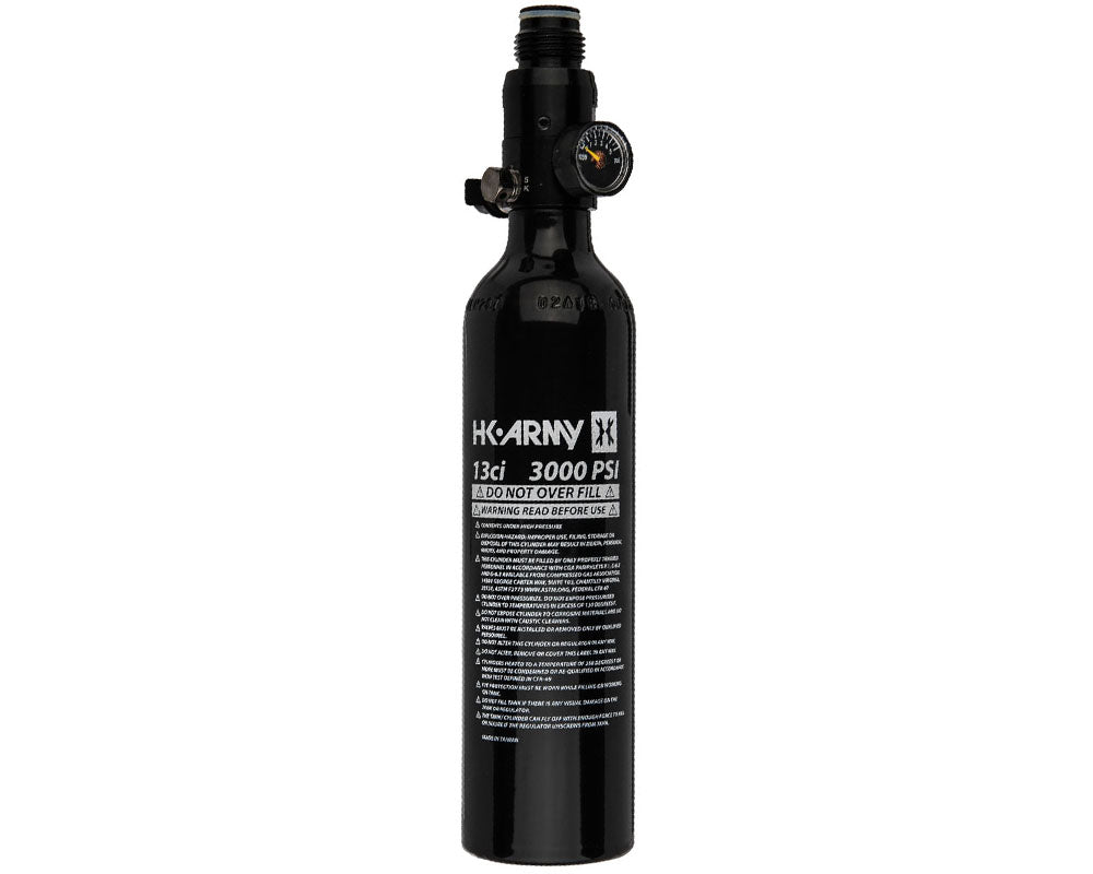 13ci / 3000psi Aluminum Compressed Air Tank - Black | HK Army