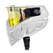 HSTL® Skull Goggle "Saint" - White w/ Gold Lens