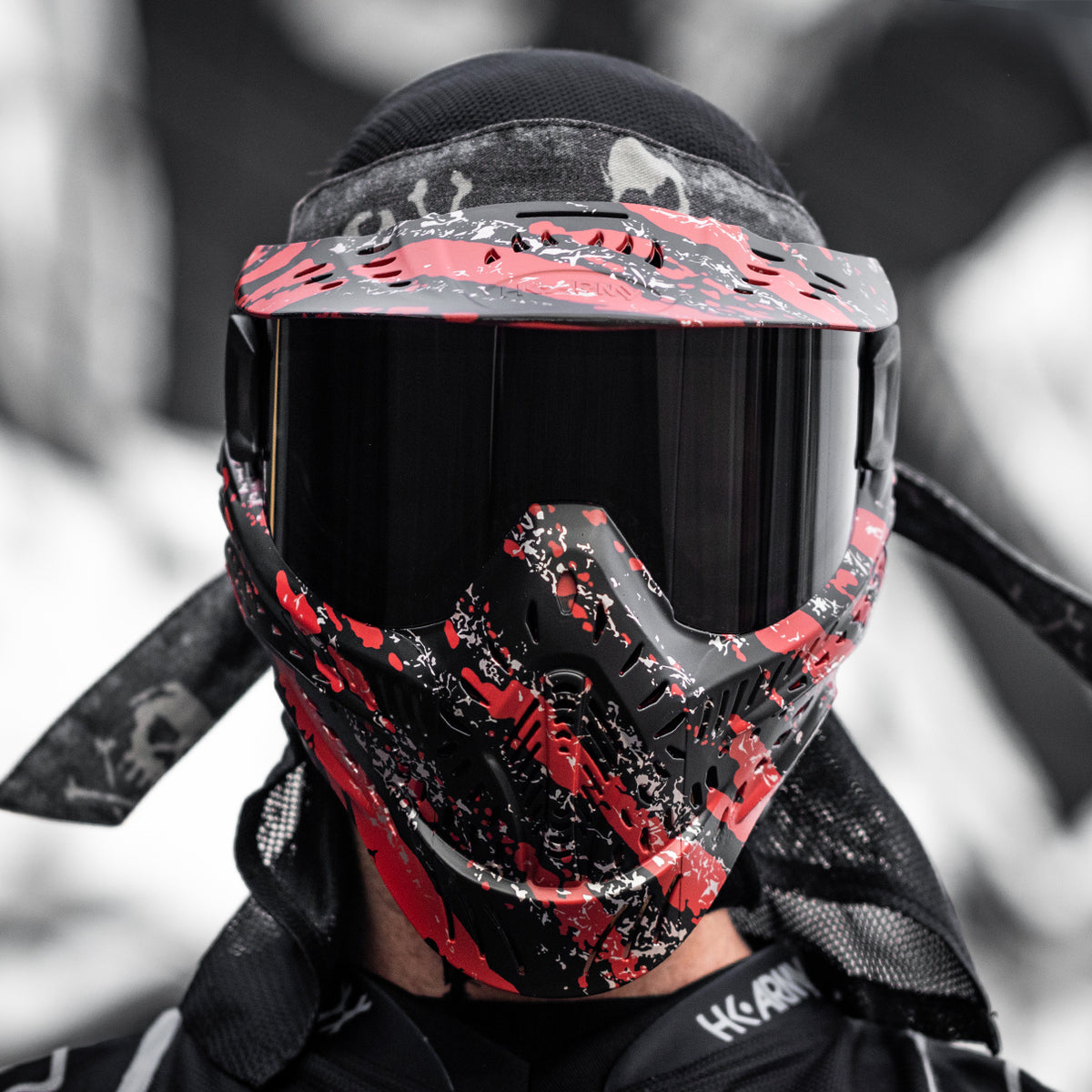 Maillot de jeu neuf HK Army Paintball HSTL Line - rouge lave/noir Maillot de jeu neuf HK Army Paintball HSTL Line - rouge lave/noir