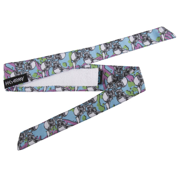 Skulls - Hostilewear Headband - Blue/Pink