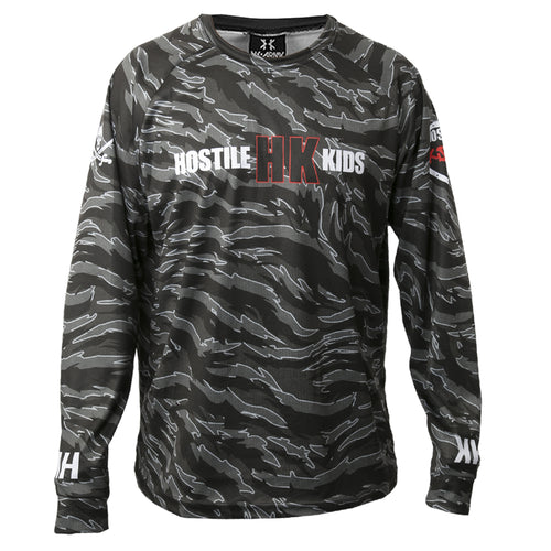 T-shirt Manches Longues HK Army OG Paintball - Noir/Rouge/Blanc - Taille S, Neuf