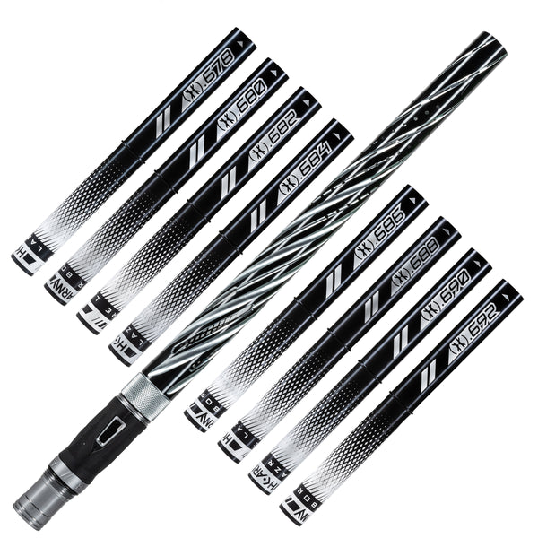 LAZR Elite Orbit Barrel Kit - 15" Dust Pewter/Black Inserts - Cocker Threads